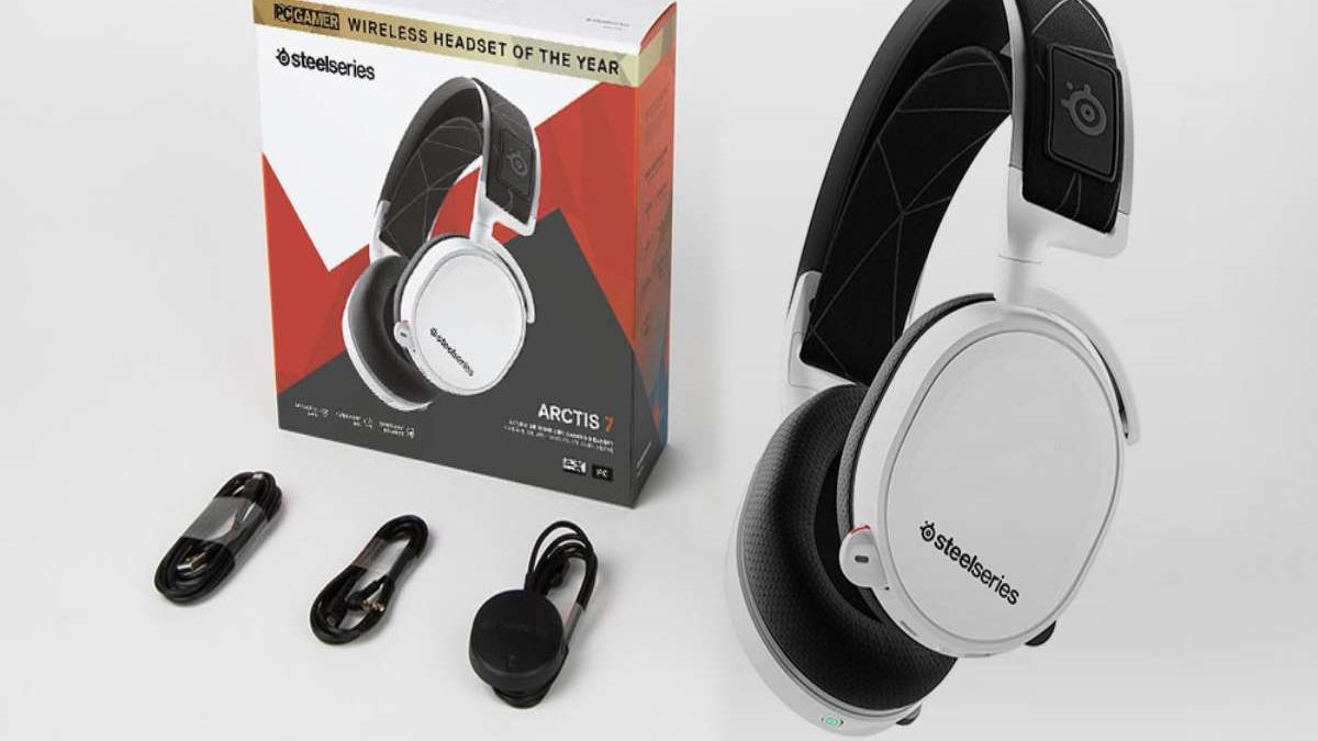 Steelseries Arctis 7 White Bluetooth Gaming Headset